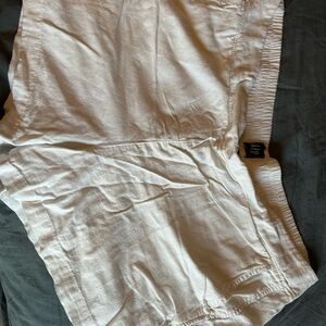 GAP Cream Elastic Waist Shorts